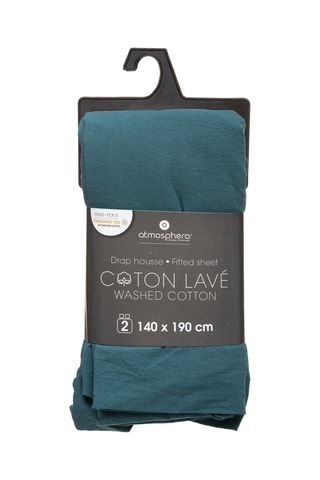 Sábana bajera - Azul pato