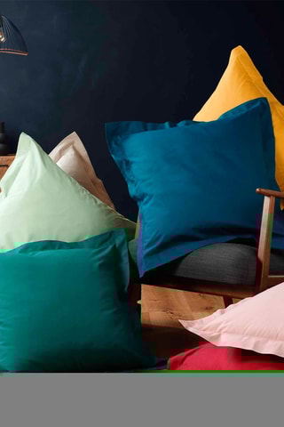 Funda de almohada de algodón 57 hilos/cm² Lina - Salvia