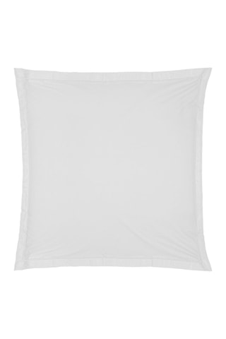 Funda de almohada de percal de algodón 80 hilos/cm² - Blanco