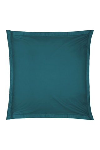 Funda de almohada de algodón 145 g/m² - Azul pato - 63 x 63 cm