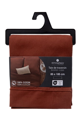 Funda de almohada de algodón 145 g/m² - Terracota 85 x 185 cm