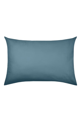 Funda de almohada de algodón orgánico 57 hilos/cm² Horizon - Azul