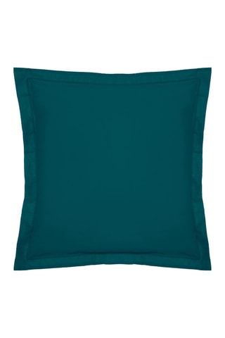 Funda de almohada de percal de algodón 80 hilos/cm² - Azul pato