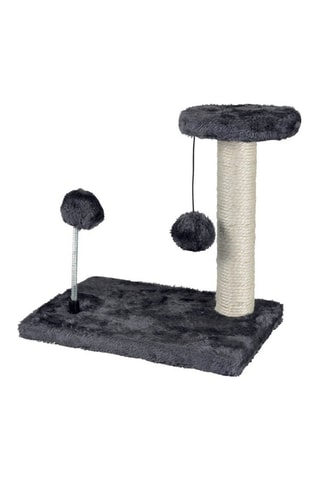 Rascador de madera para gatos - Negro - 20 x 30 x 28 cm