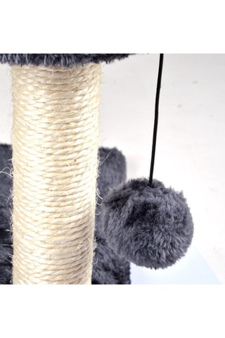 Rascador de madera para gatos - Negro - 20 x 30 x 28 cm