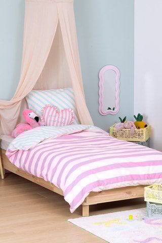 Juego de nórdico - Blanco y rosa