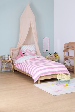 Juego de nórdico - Blanco y rosa