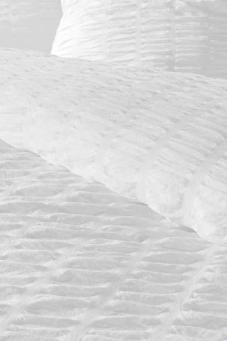 Juego de nórdico Plissia - Blanco