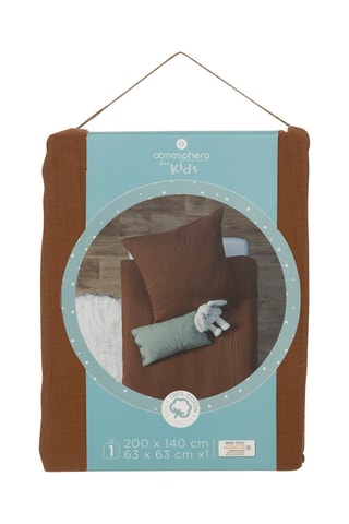 Juego de nórdico de algodón 130 g/m² Gaze - Marrón