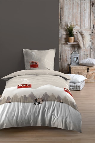 Juego de nórdico de algodón - 78 hilos/cm² - Gris