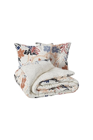 Juego de nórdico de algodón 130 g/m² Alesio - Blanco