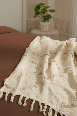 Juego de nórdico Flora - Marrón