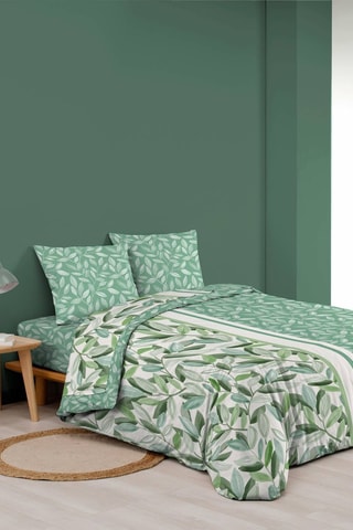Juego de sábanas de algodón 42 hilos/cm² Eleonore - Verde