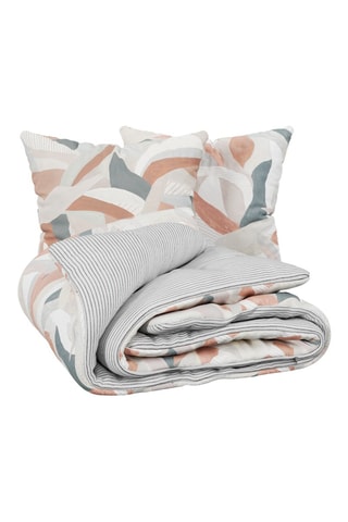 Juego de nórdico reversible Aeris - Gris