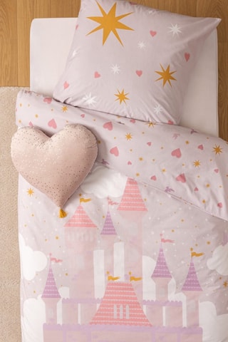 Juego de nórdico de algodón 115 g/m² Château - Rosa