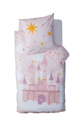 Juego de nórdico de algodón 115 g/m² Château - Rosa