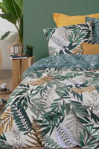 Juego de nórdico de algodón 115 g/m² Tropik - Verde