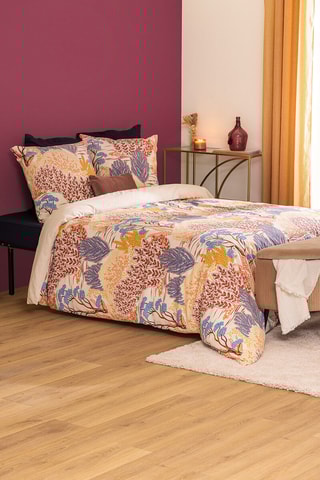 Juego de nórdico de algodón 57 hilos/cm² Walaa - Beige y azul