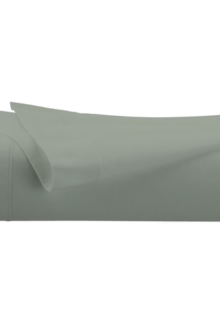 Sábana encimera de percal de algodón 80 hilos/cm² - Salvia