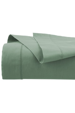 Sábana encimera de algodón 115 g/m² - Verde aguamarina