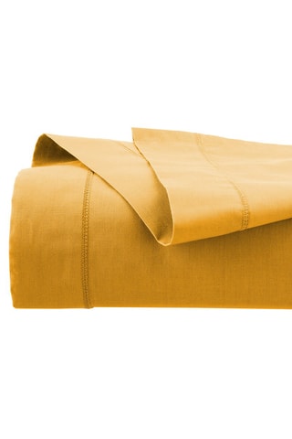 Sábana encimera de algodón 115 g/m² - Ocre