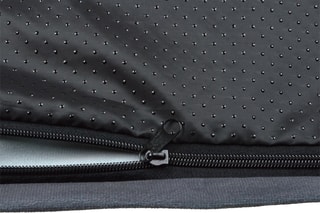 Funda de cojín de terciopelo -  
Antracita y amarillo - 100 x 70 cm