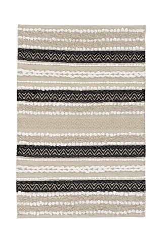 Alfombra Mirage - Beige y negro