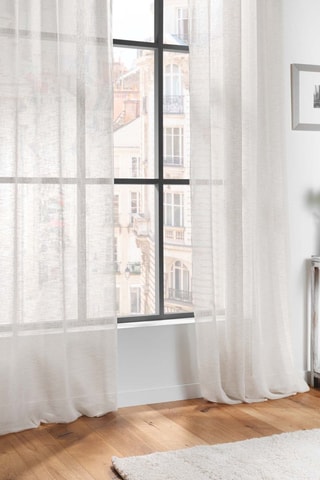 2 visillos Carlin - Crudo - 140 x 240 cm