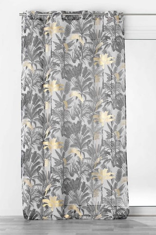 Visillo Karaba - Gris y negro - 140 x 240 cm