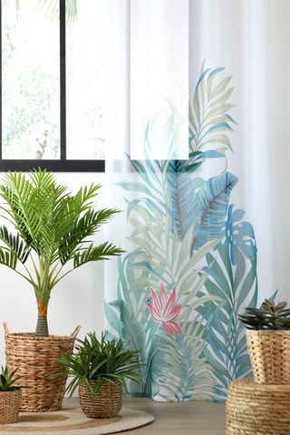 Visillo Iosis - Azul aguamarina - 140 x 260 cm