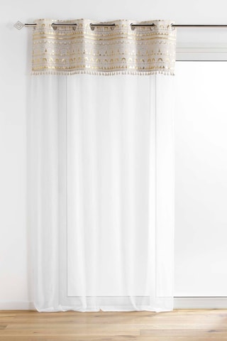 Visillo Sundore - Dorado y arena - 140 x 240 cm