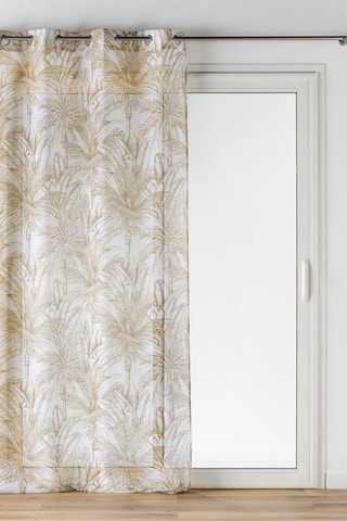 Visillo Dune - Blanco y dorado - 140 x 240 cm
