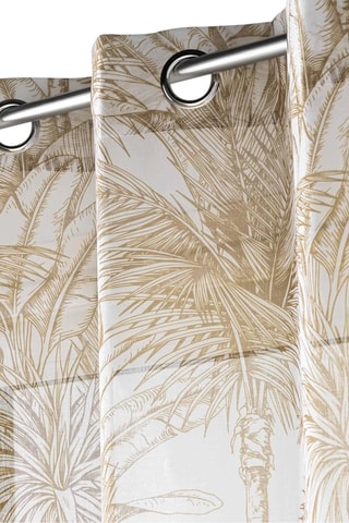 Visillo Dune - Blanco y dorado - 140 x 240 cm