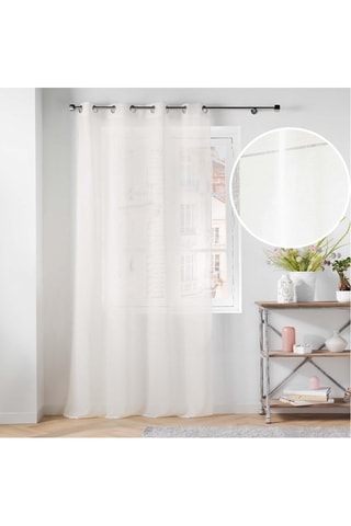 2 visillos Carlin - Blanco - 140 x 240 cm