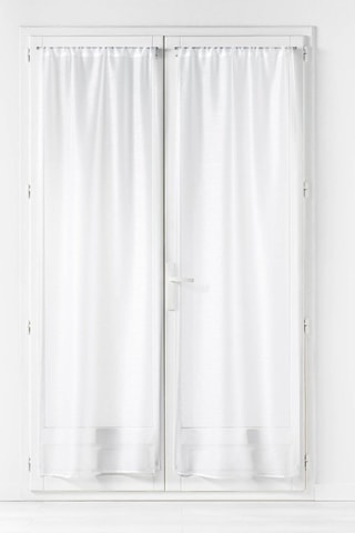 2 visillos Lissea - Blanco - 70 x 200 cm