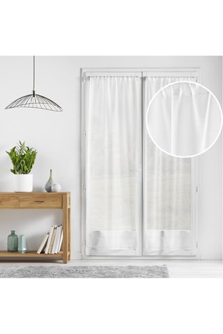 2 visillos Lissea - Blanco - 70 x 200 cm