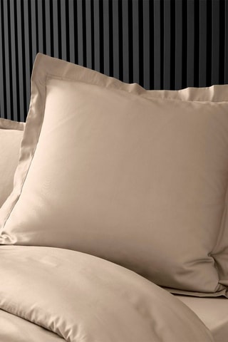 Funda de almohada de percal de algodón 78 hilos/cm² Percaline - Arena