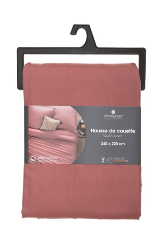 Funda nórdica de algodón 115 g/m² - Rosa