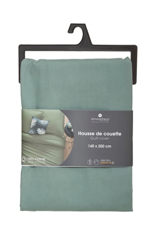 Funda nórdica de algodón 115 g/m² - Verde aguamarina