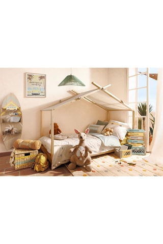 Estantería de 3 niveles Australie - Beige - 111,5 x 37 x 15 cm