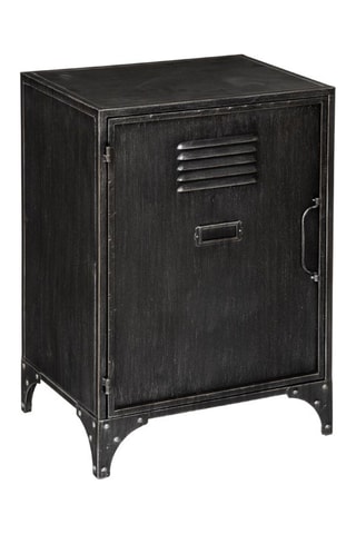 Mesilla de noche de 1 puerta Sevin - Negro