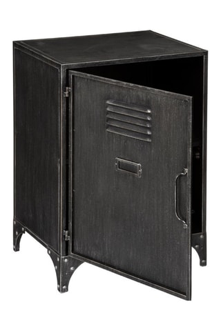 Mesilla de noche de 1 puerta Sevin - Negro