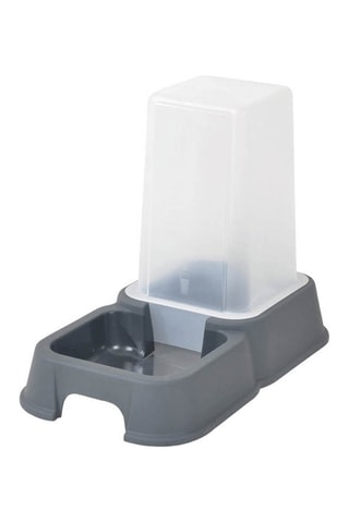 Dispensador de agua y pienso - Gris - 1,5 l