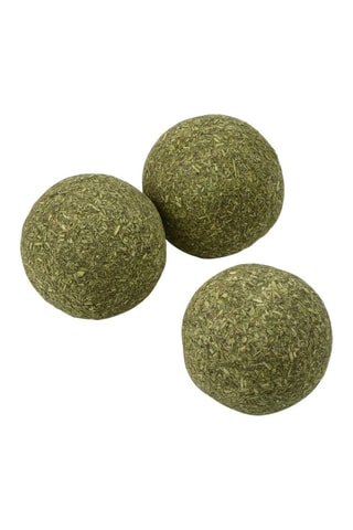 3 bolas de césped para gatos - 3,7 cm