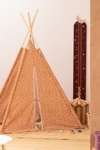 Tipi de álamo Wapi - 120 x 120 x 160 cm - Naranja