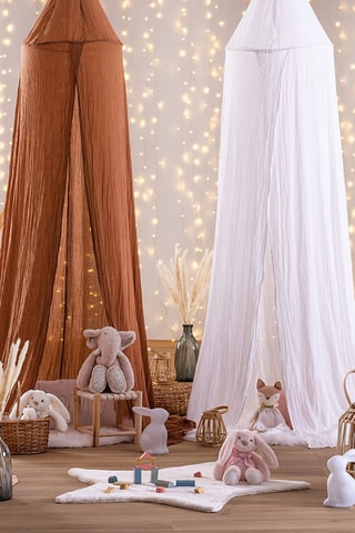 Dosel de cama - Marrón - 250 x 50 x 350 cm