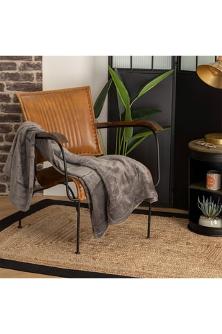 Manta Flanel - Gris - 150 x 125 x 1 cm