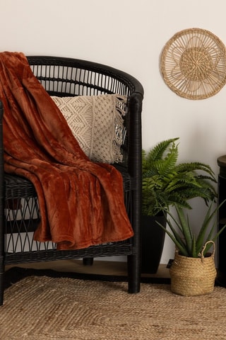 Manta Flanel - Terracota - 125 x 150 cm