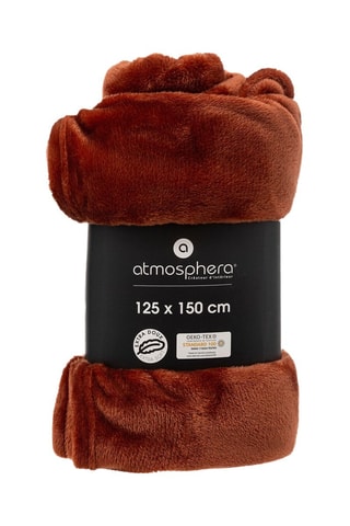 Manta Flanel - Terracota - 125 x 150 cm