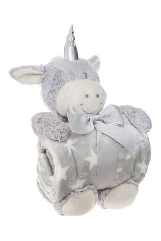 Manta y peluche Licorne - Color aleatorio - Beige